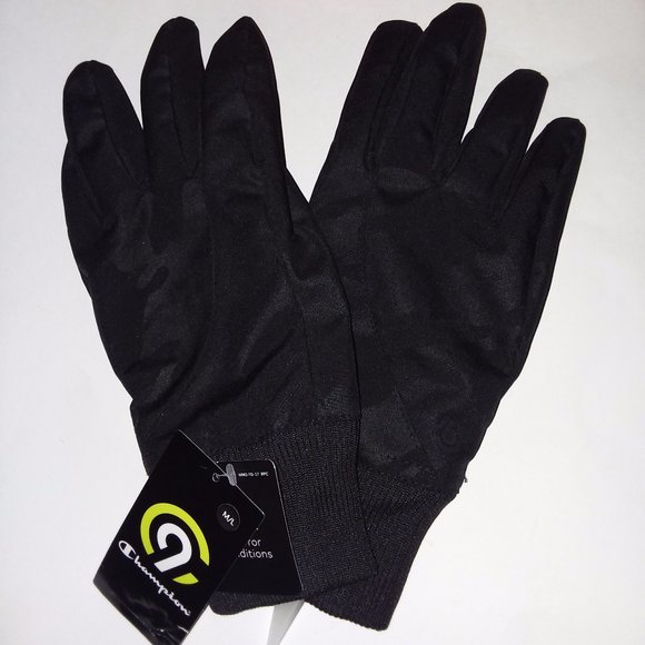 Men's Black Champion Winter Gloves  Size M/L - Picture 4 of 9